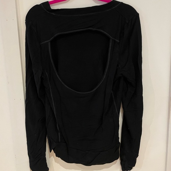 Good hYOUman Jules Open Back Long Sleeve Sweatshirt | Size M - Picture 2 of 3